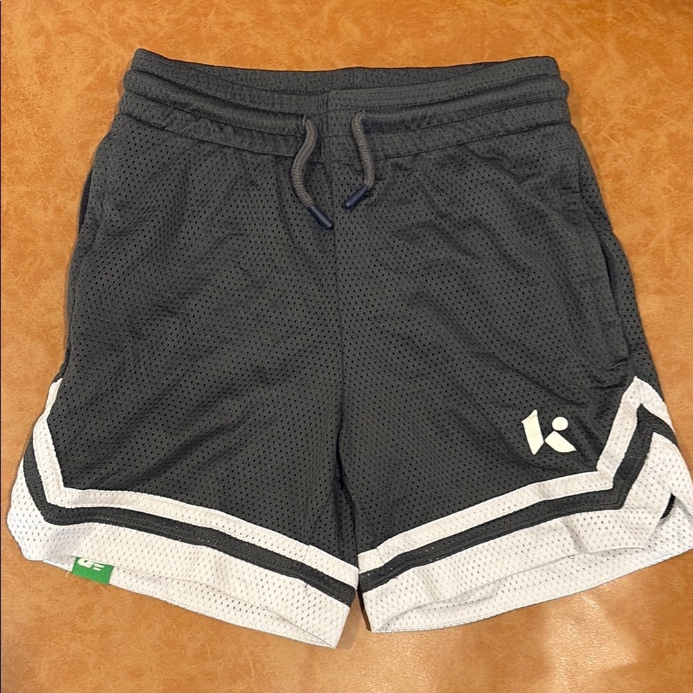 Boy’s New Balance Gray and White Athletic Shorts - Size Medium
